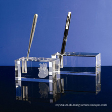 Einkristallglas Stifthalter Handwerk für Büro Dekoration